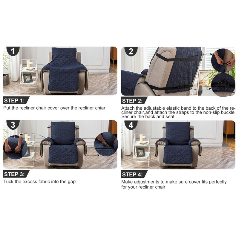Waterproof and Non-Slip Single Sofa Cushion, Pet-Resistant and Washable Sofa Cover - Taupe - Image 4