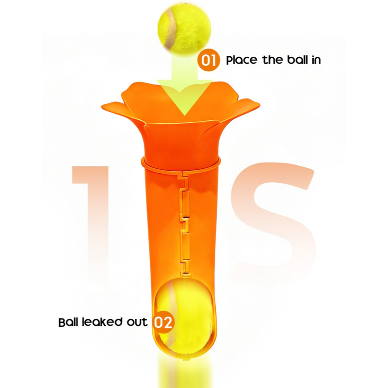 Automatic Pet Ball Launcher, Tennis Ball Launcher, Interactive Pet Toy to Keep Your Pet Entertained - Red - Image 7