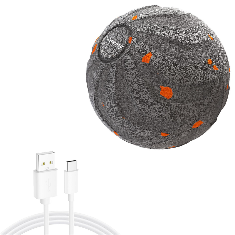 Smart Interactive Dog Toy Ball, Auto-Bouncing and Spinning, E-TPU Bite-Resistant and Rechargeable - Gray - Image 1