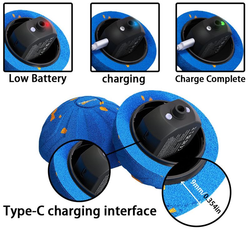 Smart Interactive Dog Toy Ball, Auto-Bouncing and Spinning, E-TPU Bite-Resistant and Rechargeable - Gray - Image 3