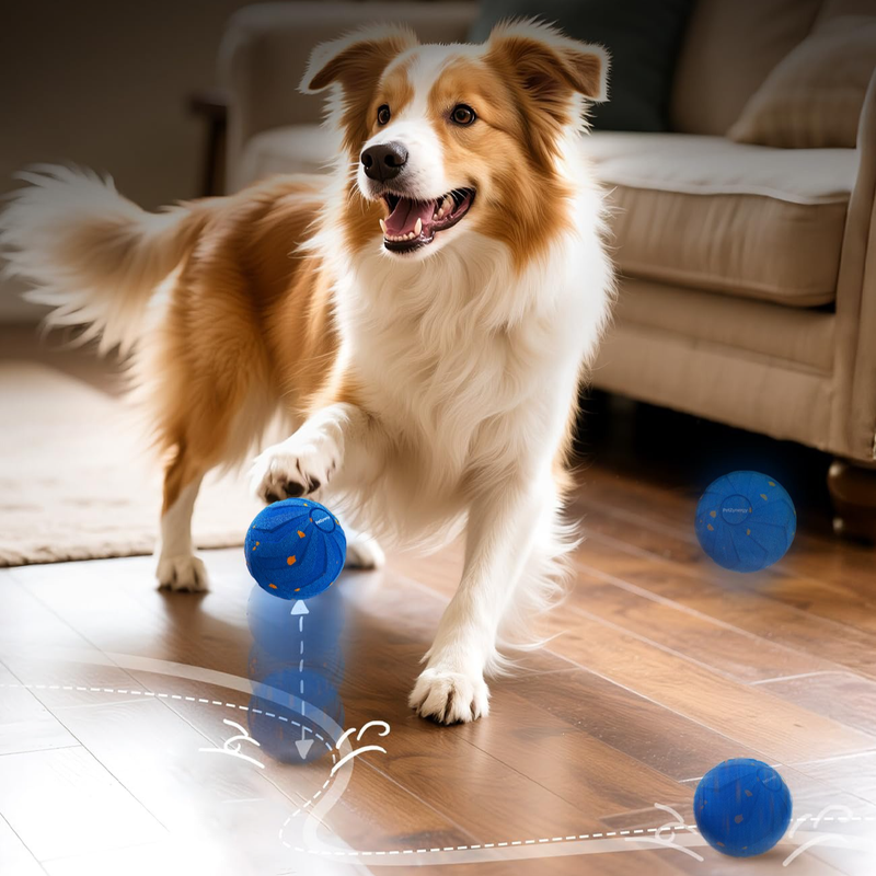 Smart Interactive Dog Toy Ball, Auto-Bouncing and Spinning, E-TPU Bite-Resistant and Rechargeable - Gray - Image 7