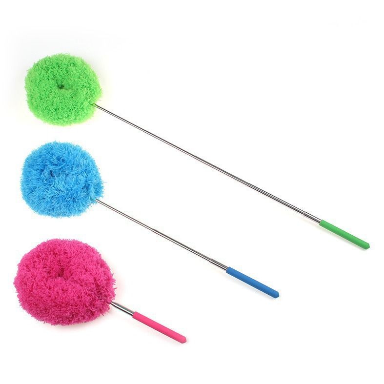 6-Pack, Telescopic Microfiber Duster with Extendable Handle, for High Ceilings & Fan Cleaning - Blue - Image 3