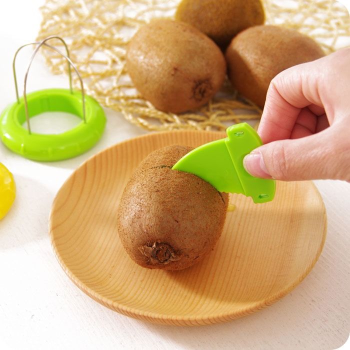 4-Pack - Multi-Function Kiwi Peeler: The Ultimate Home Fruit Peeler and Scooper, Kitchen Tool - Green - Image 4