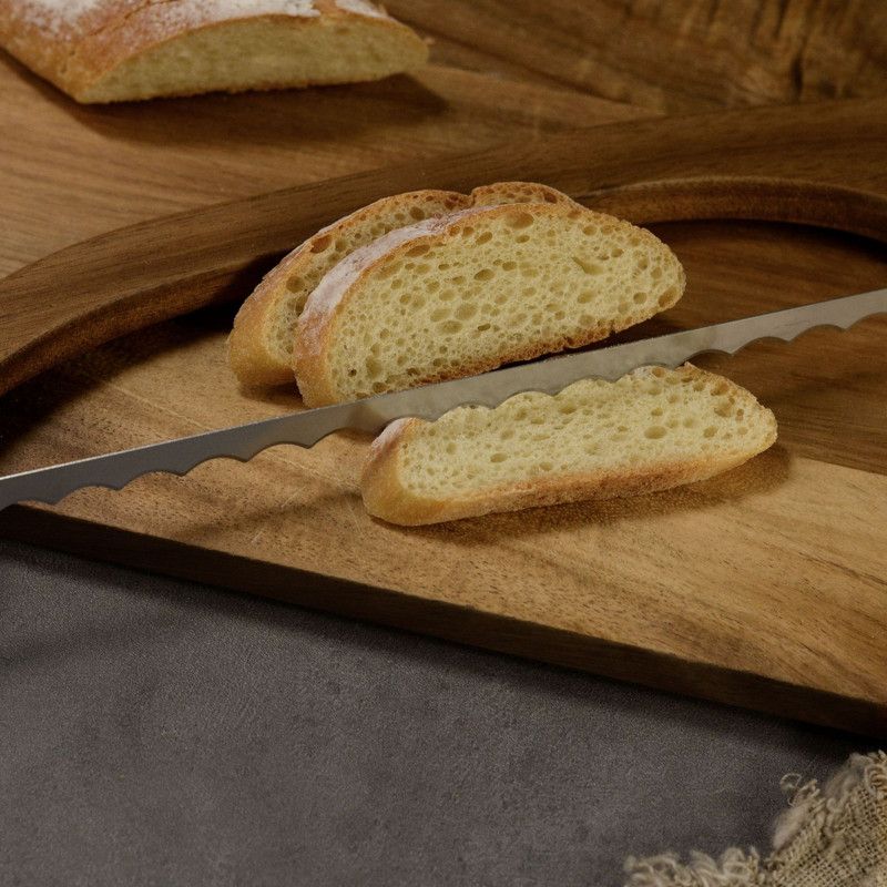 Bread Slicer Knife Set, Single Edge Stainless Steel Serrated Bread Cutter with Storage Bag, Blade Cover & Screwdriver for Baguette, Toast, Sourdough - Image 3