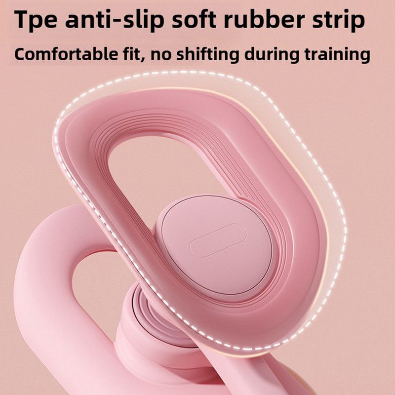 Pink - Multifunctional Thigh Master Trainer with Calorie & Time Counter, Home Kegel Exerciser for Inner Thighs, Buttocks, and Arms - Image 3