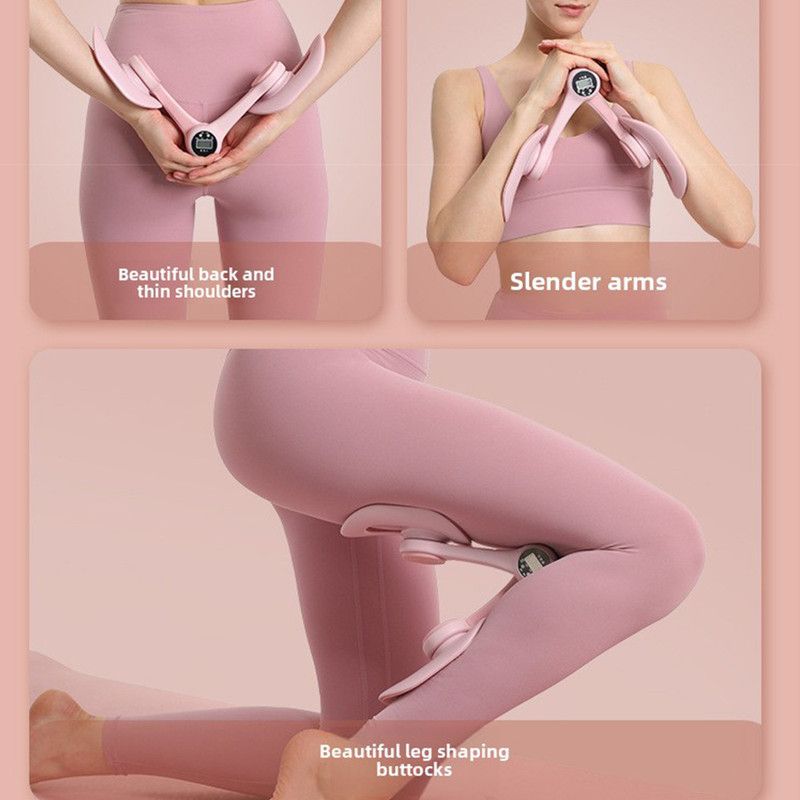 Blue - Multifunctional Thigh Master Trainer with Calorie & Time Counter, Home Kegel Exerciser for Inner Thighs, Buttocks, and Arms - Image 8