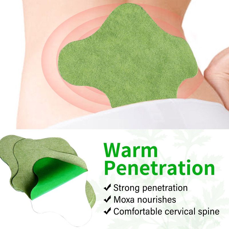 Herbal Mugwort Lumbar Patches: Warm Compress Patches for Lower Back Pain Caused by Muscle Strain or Prolonged Sitting (48 pcs/4 boxes) - Image 7