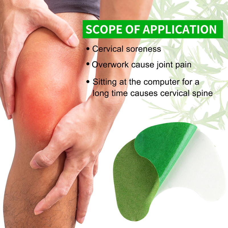 Mugwort Knee Joint Patches: Herbal Warm Compress Patches for Chronic Knee Pain and Relief from Cold Exposure During Exercise (48 pcs/4 boxes) - Image 5