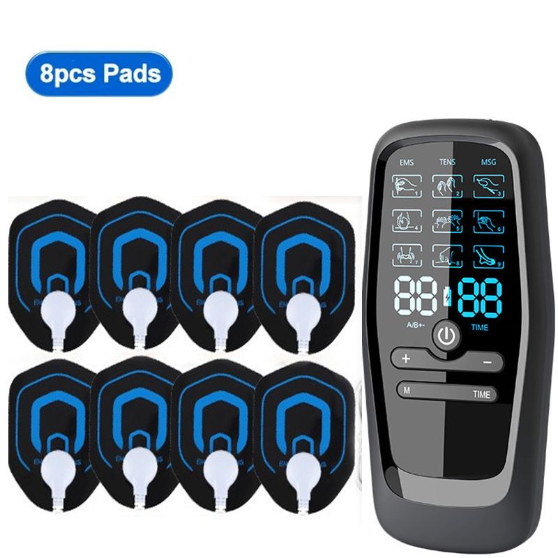 Portable Digital Massage Therapy Machine, USB Rechargeable Dual User Electric Pulse Massager for Neck Waist Knee Joint Soreness - Image 1