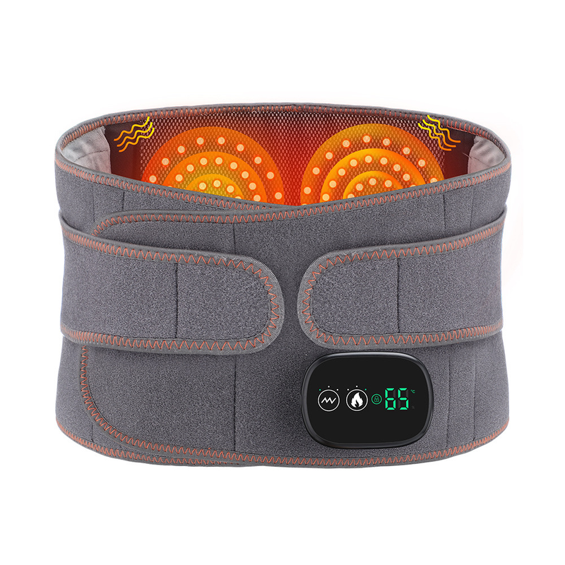 Far Infrared Hot Compress Waist Support Belt, Wireless USB Charging Vibration Massager Belt for Lumbar & Abdomen Care - Image 1