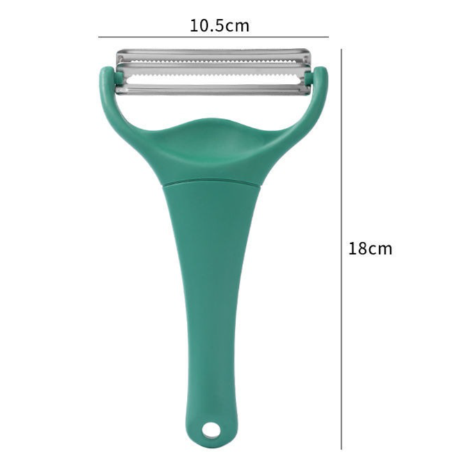 2-Piece Set - Dual Blade Vegetable Peeler & Cabbage Shredder, 2-in-1 Stainless Steel Julienne Slicer for Cabbage, Carrot, Potato, and Fruit Salad Preparat - Image 8