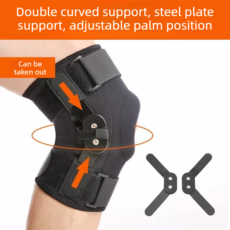 Hinged Metal Knee Brace with Removable Side Stabilizers, ACL Injury, Sports Workout & Joint Pain Relief-L - Image 3