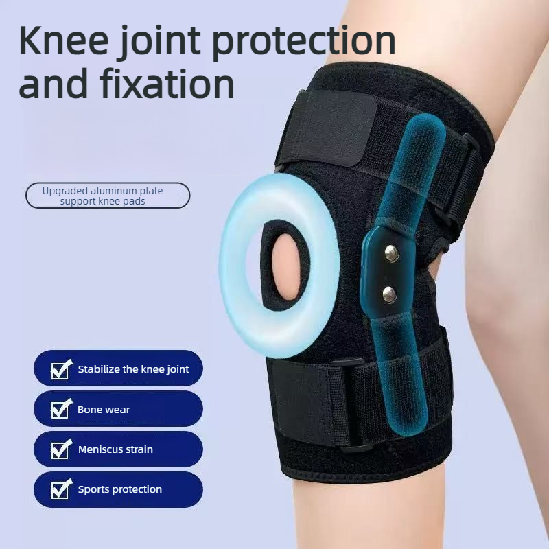 Hinged Metal Knee Brace with Removable Side Stabilizers, ACL Injury, Sports Workout & Joint Pain Relief-M - Image 2