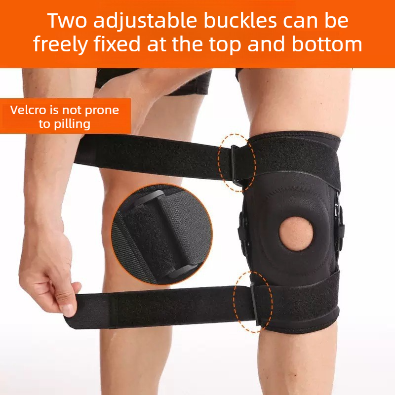 Hinged Metal Knee Brace with Removable Side Stabilizers, ACL Injury, Sports Workout & Joint Pain Relief-XL - Image 4