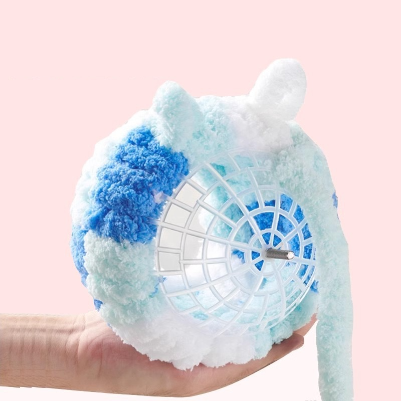 Thick Coral Fleece Winter Bird House with Plastic Frame & Metal Screw Hook for Budgies and Cockatiels - Blue - Image 8