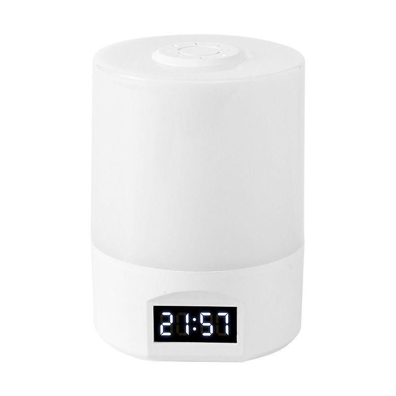Remote Control Touch Bedside Night Light with Digital Clock, 3 Color Temperature & Dimmable LED Table Lamp,for Bedroom Baby Room Dorm - Image 1