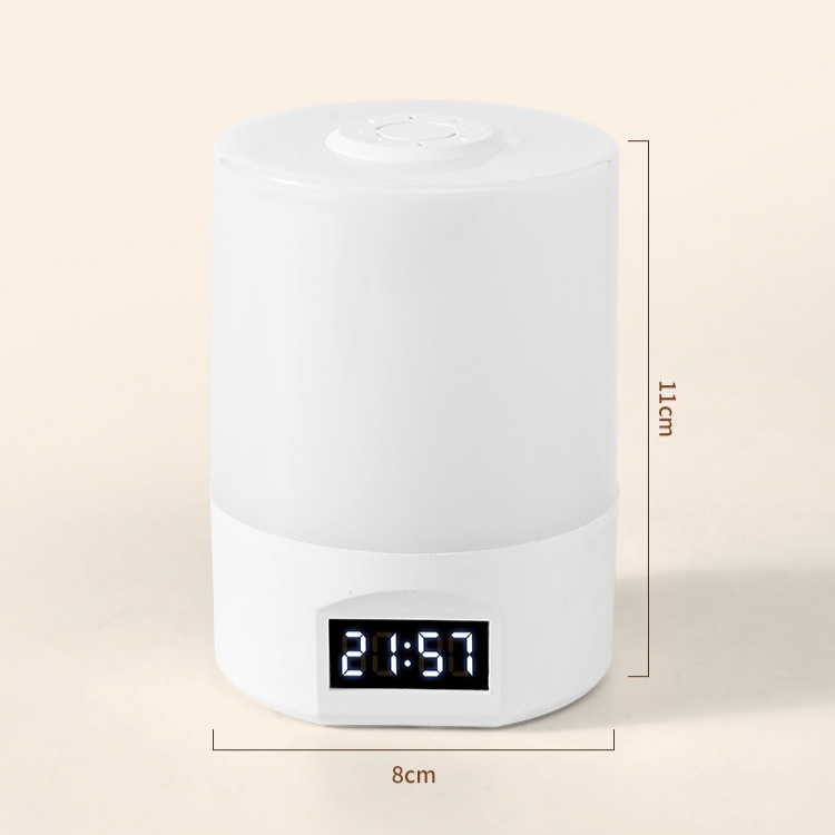 Remote Control Touch Bedside Night Light with Digital Clock, 3 Color Temperature & Dimmable LED Table Lamp,for Bedroom Baby Room Dorm - Image 4