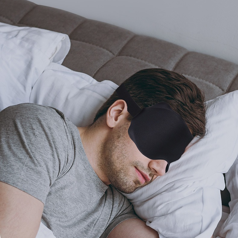 3D Contoured Sleep Mask, Breathable Fabric with Adjustable Strap, Light-Blocking Eye Mask for Sleeping, Napping, and Travel - Gray - Image 7