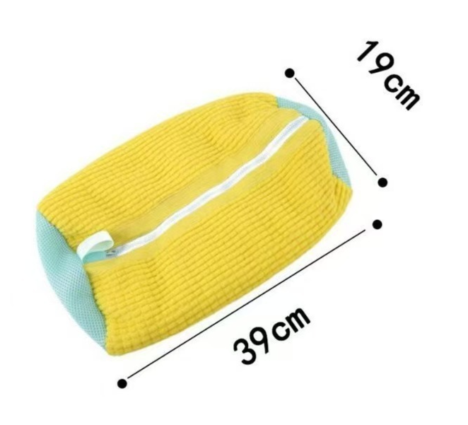 2-Pack Washing Machine Shoe Wash Bags, Thick Chenille Lining Anti-Deformation Laundry Bags with Durable Zippers for Sneakers and Canvas Shoes - Blue - Image 7