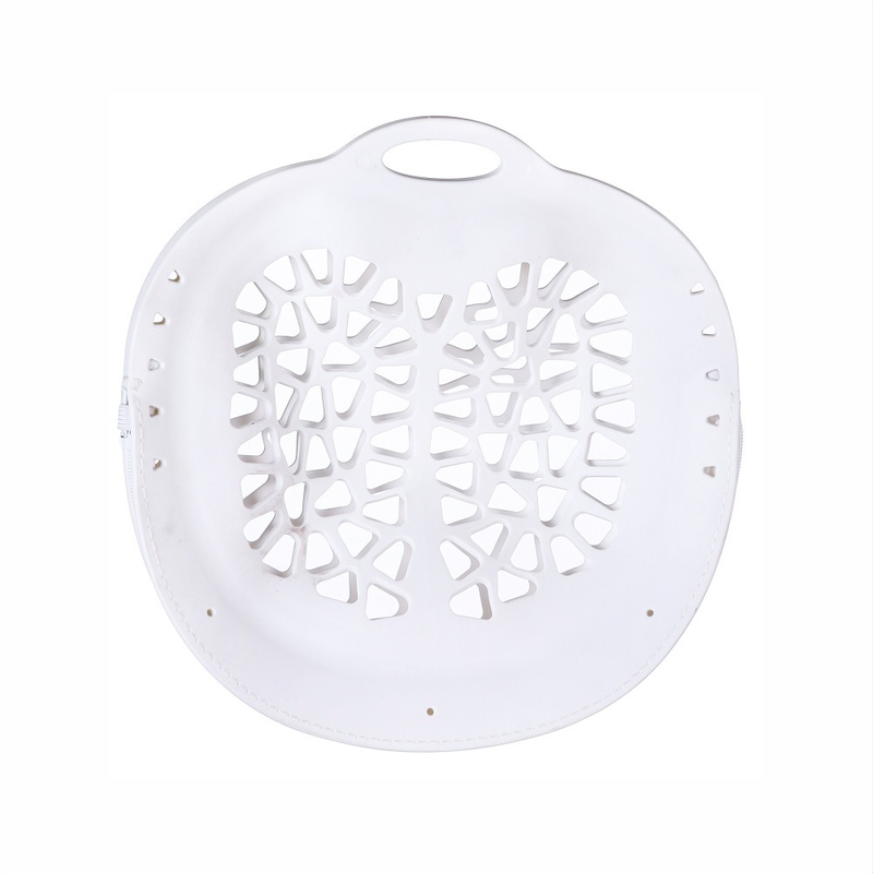 Silicone Laundry Bag, Reusable Breathable Mesh Wash Bag with Zipper, for Delicate Underwear, Bras, and Shoes, Machine Washable—White - Image 1