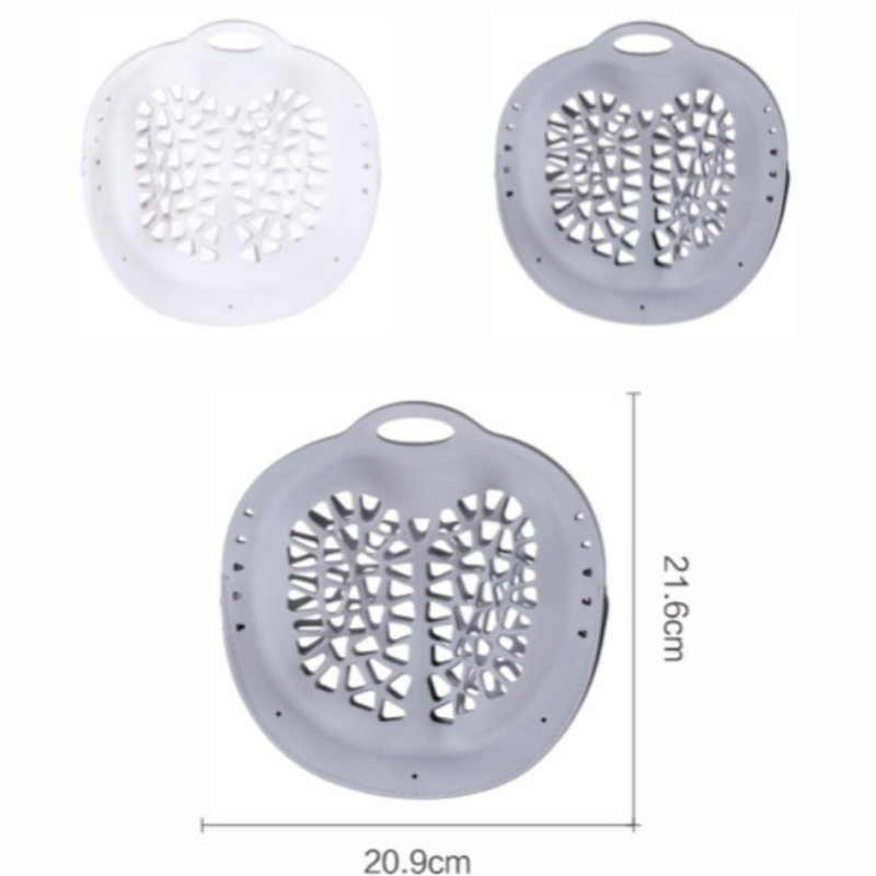 Silicone Laundry Bag, Reusable Breathable Mesh Wash Bag with Zipper, for Delicate Underwear, Bras, and Shoes, Machine Washable—Gray - Image 4