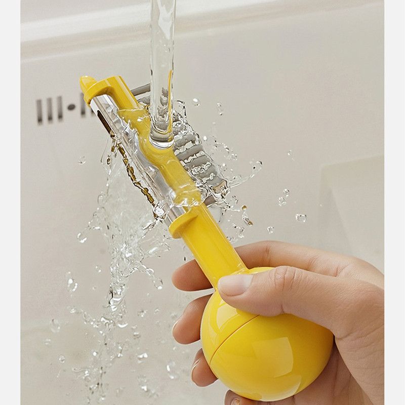 3-in-1 Tumbler Vegetable Peeler, Multi-Function Peeler, Bud Remover, and Cleaner for Fruits and Vegetables - White - Image 8