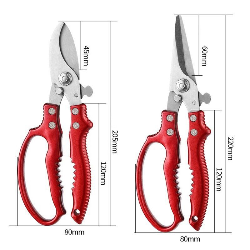 2-Pack Gardening Pruning Shears Set, 30Cr13 Stainless Steel Straight & Curved Shears with Non-Slip Handles for Gardens, Orchards, and Flower Arrangements—Green - Image 7