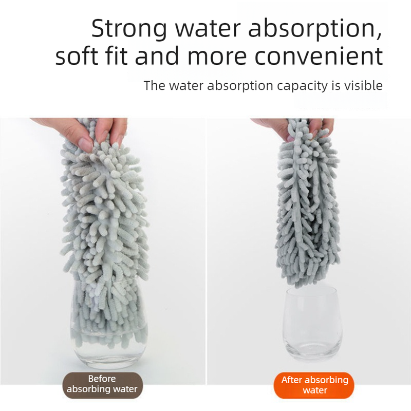 Chenille Duster, Strong Absorption & Dust Trapping Cleaning Brush, Reusable for Home, High Places, Crevices, and Under-Bed Cleaning - Green - Image 2
