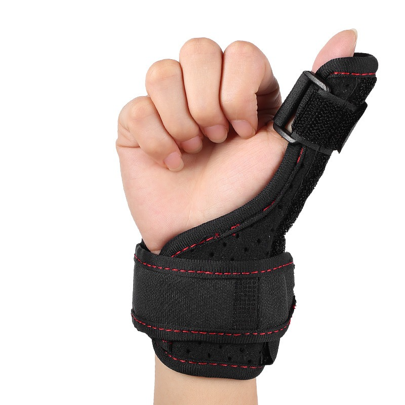Thumb Support Brace, Adjustable Wrist & Thumb Stabilizer, Breathable Protector for Tendonitis—Black - Image 1