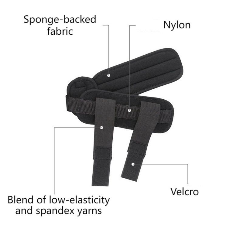 Adjustable Ankle Brace, Breathable Stabilizer Splint for Sprain Recovery & Sports Protection - Black L - Image 4
