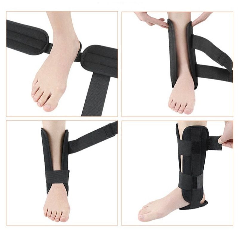 Adjustable Ankle Brace, Breathable Stabilizer Splint for Sprain Recovery & Sports Protection - Black L - Image 7