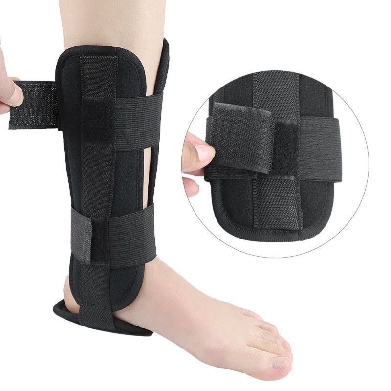 Adjustable Ankle Brace, Breathable Stabilizer Splint for Sprain Recovery & Sports Protection - Black M - Image 1