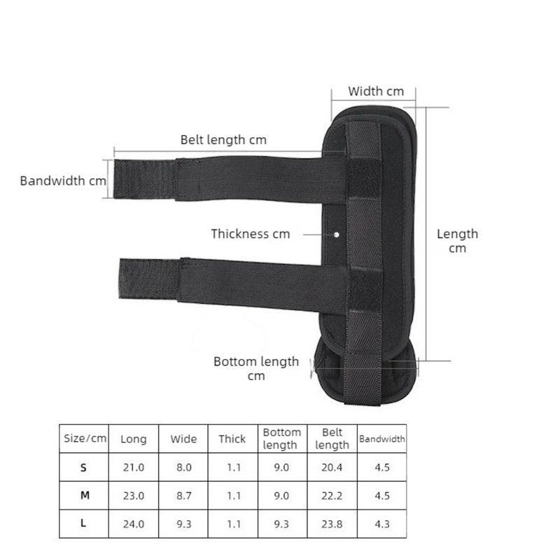 Adjustable Ankle Brace, Breathable Stabilizer Splint for Sprain Recovery & Sports Protection - Black M - Image 8