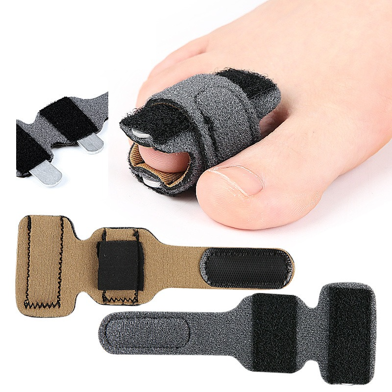 Adjustable Toe Splint Wraps, Hammer Toe Corrector for Curled/Claw Toes, Aluminum Brace Support for Daily Wear (2PCS) - Image 1