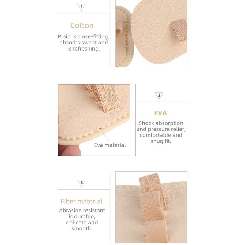 3-Hole Toe Corrector Pads, Bunion & Overlapping Toe Straightener, Hammer Toe EVA Cushion Inserts (1 Pair) - Image 3