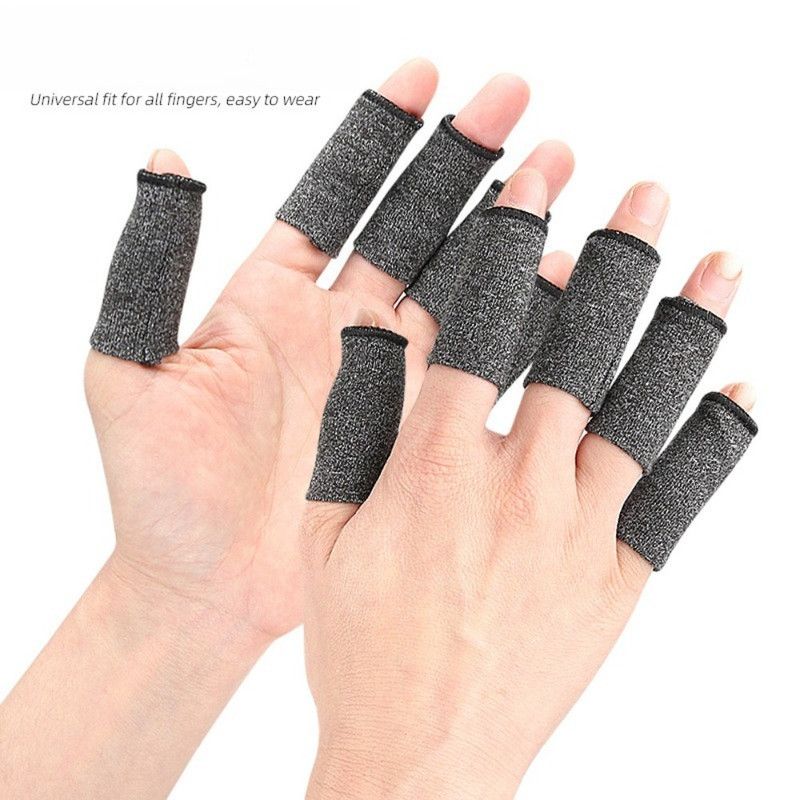 10PCS Elastic Compression Finger Sleeves, Breathable Support Protectors for Sports & Daily Use-L - Image 4