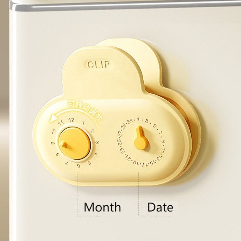 5PCS Cloud Magnetic Sealing Clips with Date Markers, Dual-Use Food Bag Sealer & Fridge Magnets - Image 2