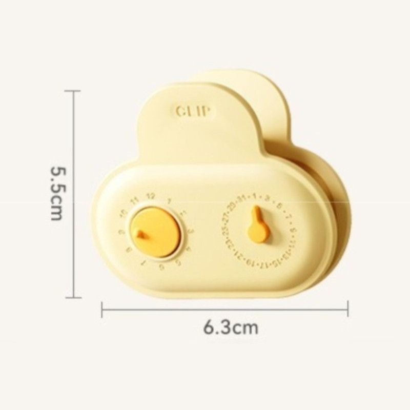 5PCS Cloud Magnetic Sealing Clips with Date Markers, Dual-Use Food Bag Sealer & Fridge Magnets - Image 5