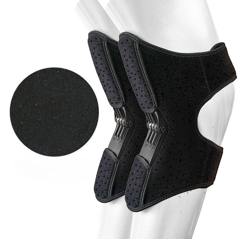 2-Pack - Bionic Exoskeleton Knee Booster Brace, Spring Support Knee Pad for Seniors: Climbing, Lifting, and Sports—Joint Relief (Black) - Image 1