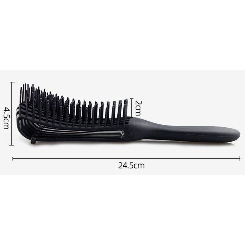 Adjustable 8-Claw Detangler Hair Brush, Hollow Curved Vent Brush for Wet and Dry Hair Styling and Massage - Blue - Image 6