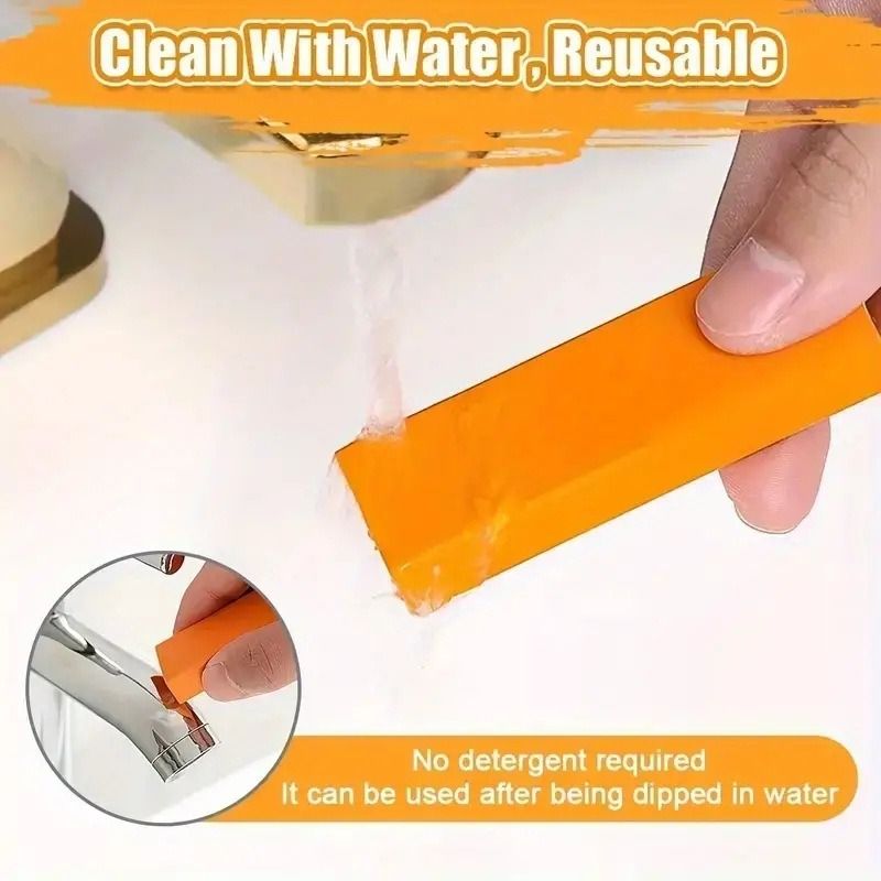 3-Pack - Stainless Steel Rust Cleaning Eraser, Multi-Purpose Stain Remover Block for Kitchen Limescale & Rust - Blue - Image 3