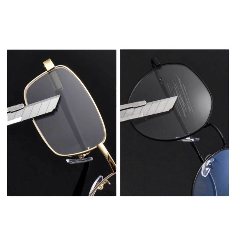 +1.50 Diopter Metal Portable Foldable Anti-Blue Light Reading Glasses, Lightweight Compact Readers for Seniors—Silver - Image 2