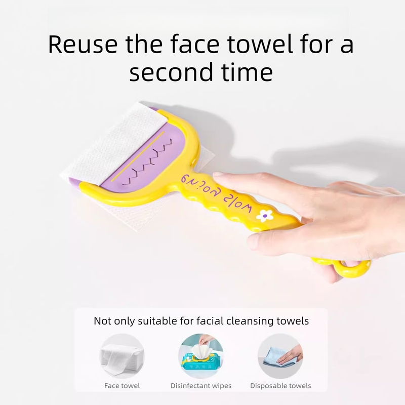 Multi-Functional Toilet Gap Cleaning Scraper, Long-Handled, Hands-Free Bathroom Hard-to-Reach Corner Cleaner, Clamp Cleaning Tool—Yellow - Image 2