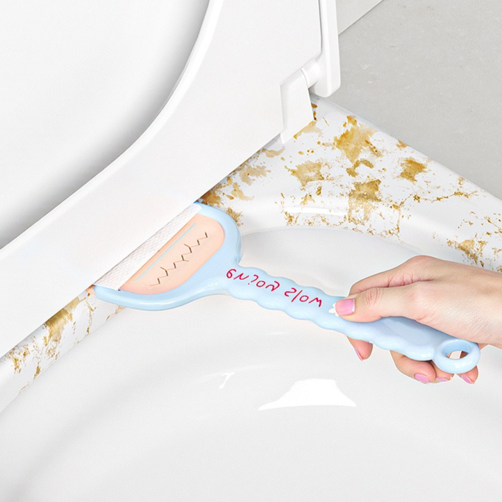 Multi-Functional Toilet Gap Cleaning Scraper, Long-Handled, Hands-Free Bathroom Hard-to-Reach Corner Cleaner, Clamp Cleaning Tool—Yellow - Image 6