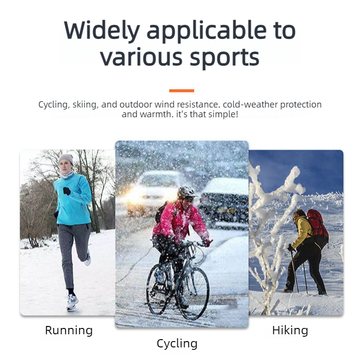 Winter Thick Polar Fleece Touchscreen Gloves, Windproof and Water-Resistant Thermal Gloves for Cycling and Motorcycling, One Pair—Gray (One Size Fits All) - Image 6