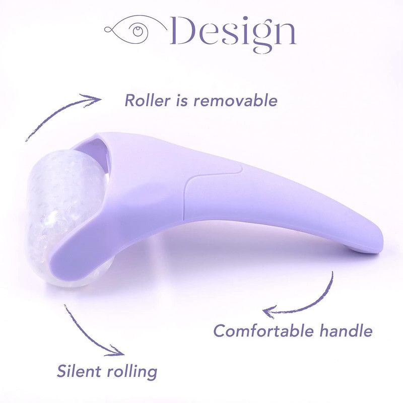 Detachable Ice Roller Facial Massager, Cooling Ice Bead Roller for Skin Soothing and Pore Minimizing, Full-Body Cold Massage Tool—Pink - Image 3
