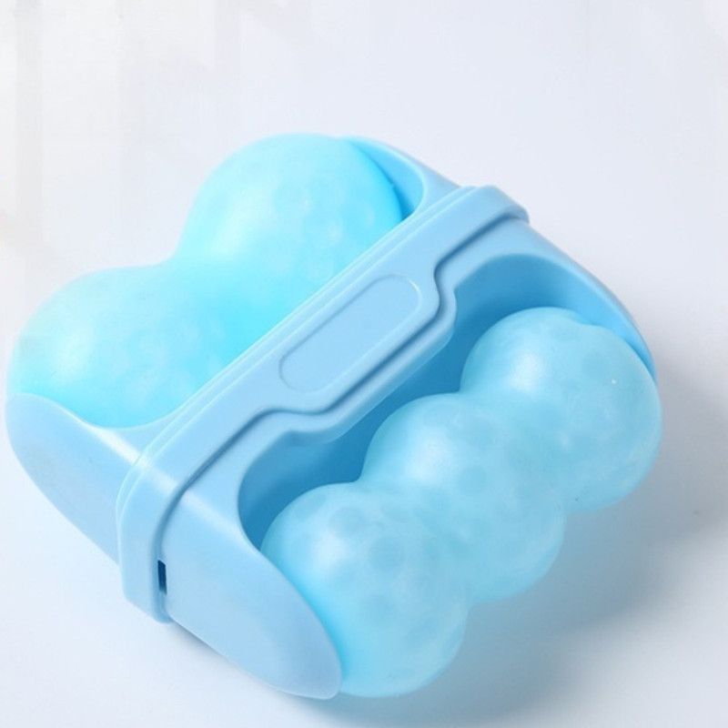 Double-Sided Dual Ice Roller Beauty Device, Household Cold Compress Roller, Lifting and De-Puffing Full-Body Massager—Pink - Image 3