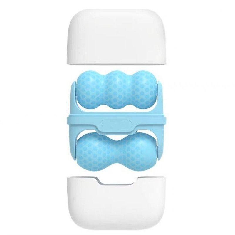 Double-Sided Dual Ice Roller Beauty Device, Household Cold Compress Roller, Lifting and De-Puffing Full-Body Massager—Blue - Image 1