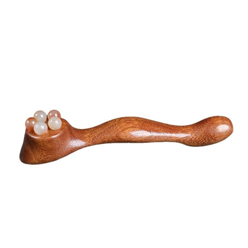 Massage Stick, Natural Horn Roller for Eye, Face, Meridian & Full Body Gua Sha - Image 1
