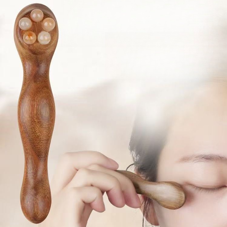 Massage Stick, Natural Horn Roller for Eye, Face, Meridian & Full Body Gua Sha - Image 4